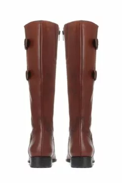 Jones Bootmaker Damen Kniehohe Lederstiefel, Braun -Winterschuhe Verkaufs-Shop 519722s3