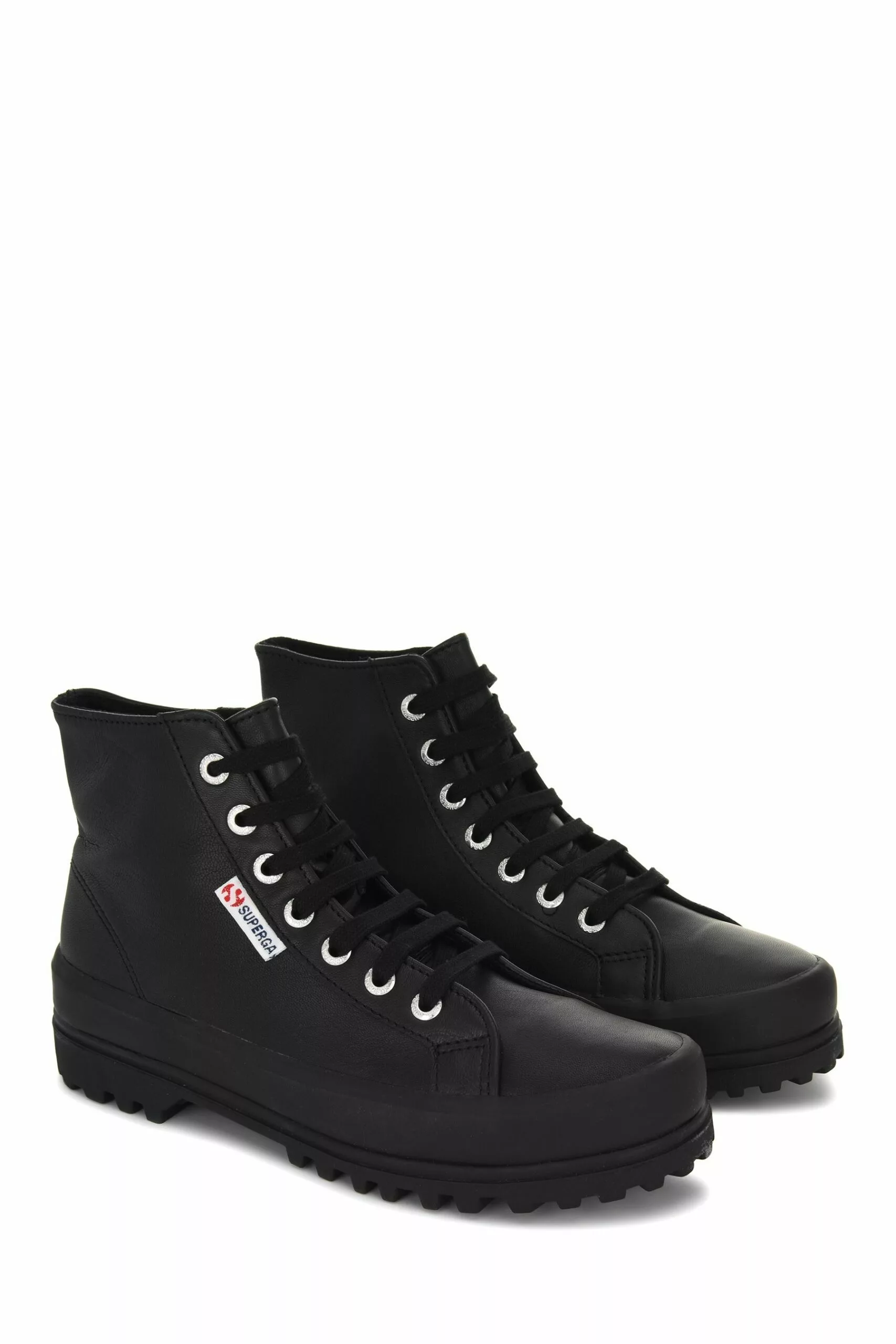 Superga 2341 Alpina Nappa Lederstiefel, Schwarz 2 Superga 2341 Alpina Nappa Lederstiefel, Schwarz – Bild 2