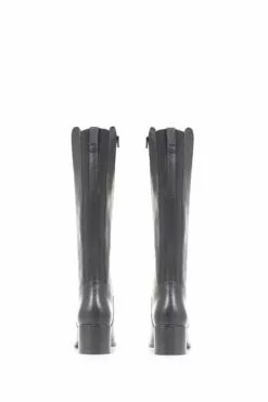 Jones Bootmaker Donatella Kniehohe Lederstiefel, Schwarz -Winterschuhe Verkaufs-Shop C86371s4