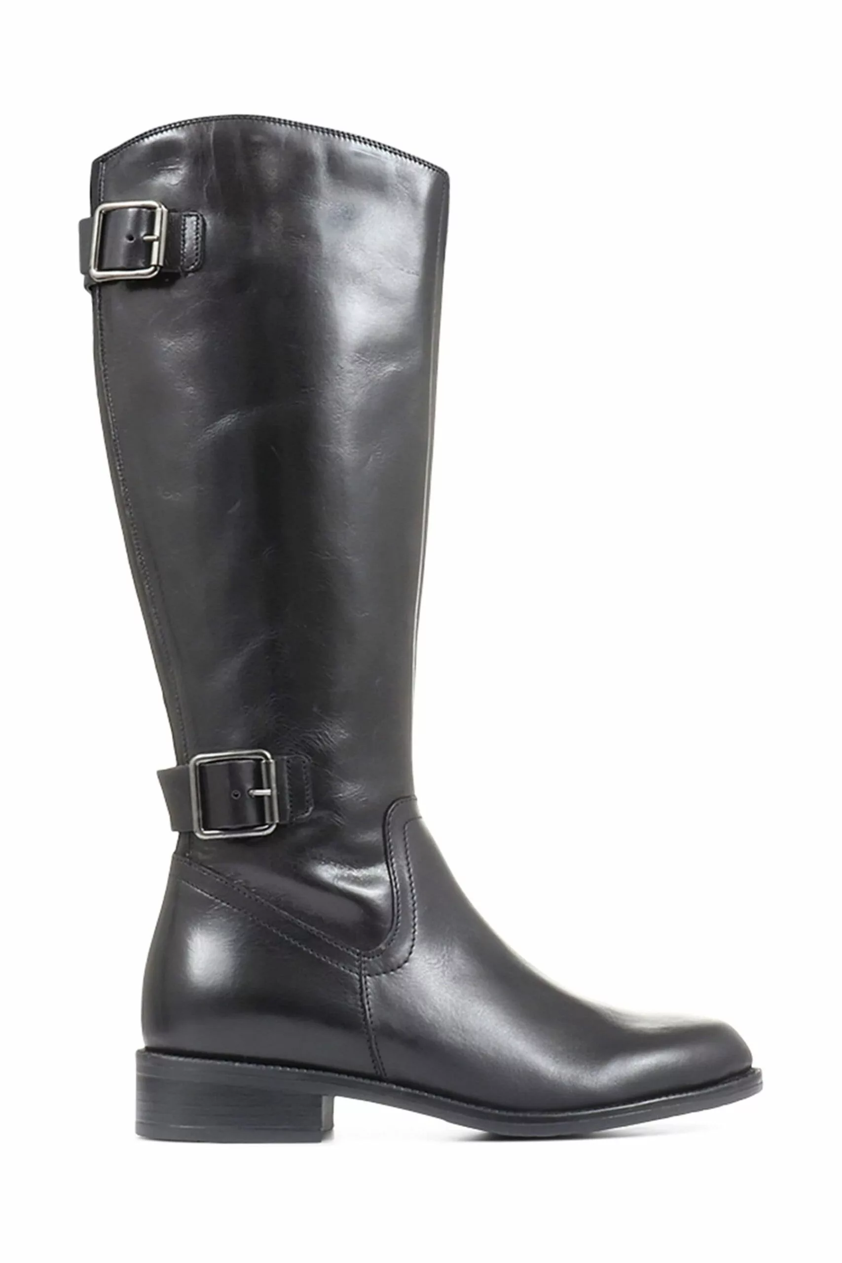Jones Bootmaker Carrara Wadenhohe Lederstiefel In Schmaler Passform, Schwarz 1 Jones Bootmaker Carrara Wadenhohe Lederstiefel In Schmaler Passform, Schwarz