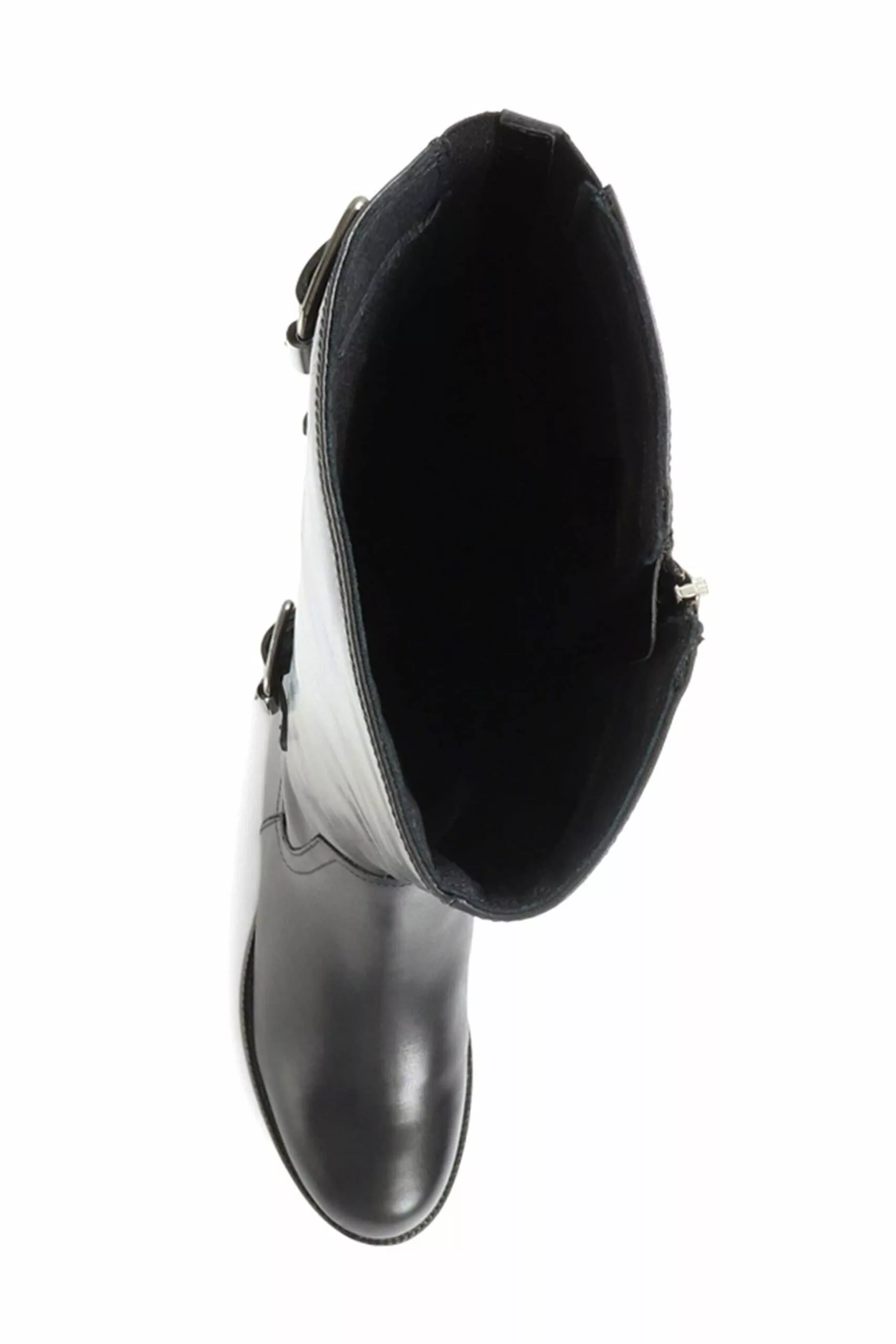 Jones Bootmaker Carrara Wadenhohe Lederstiefel In Schmaler Passform, Schwarz 4 Jones Bootmaker Carrara Wadenhohe Lederstiefel In Schmaler Passform, Schwarz – Bild 4