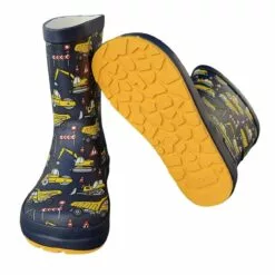 Koel Gummistiefel Traktor + Bagger Wellies Barfuß Regenstiefel Blau -Winterschuhe Verkaufs-Shop Koel 6872 1280x1280