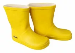 Koel Gummistiefel Gelb Barfuß Regenstiefel Uni Kautschuk