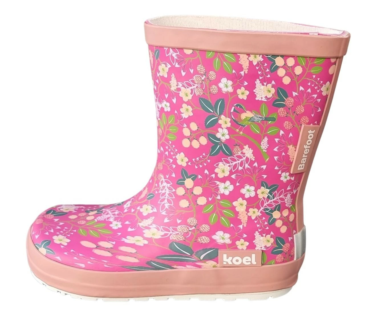 Koel Gummistiefel Pink Blumen Barfuß Regenstiefel Kautschuk 3 Koel Gummistiefel Pink Blumen Barfuß Regenstiefel Kautschuk – Bild 3