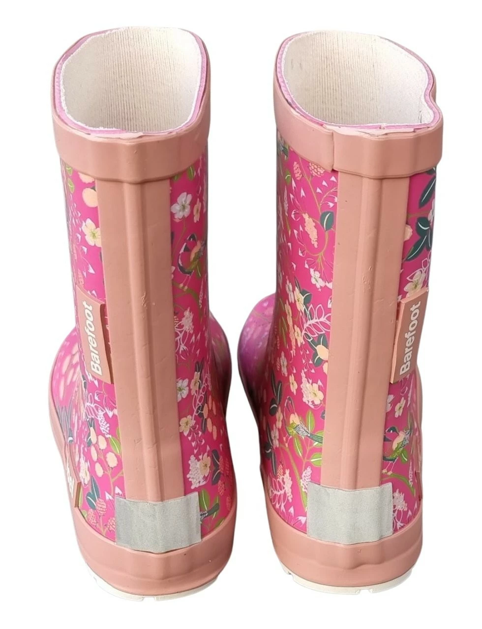 Koel Gummistiefel Pink Blumen Barfuß Regenstiefel Kautschuk 4 Koel Gummistiefel Pink Blumen Barfuß Regenstiefel Kautschuk – Bild 4