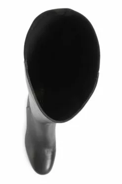 Jones Bootmaker Damen Bari Kniehohe Lederstiefel, Schwarz -Winterschuhe Verkaufs-Shop T46958s4