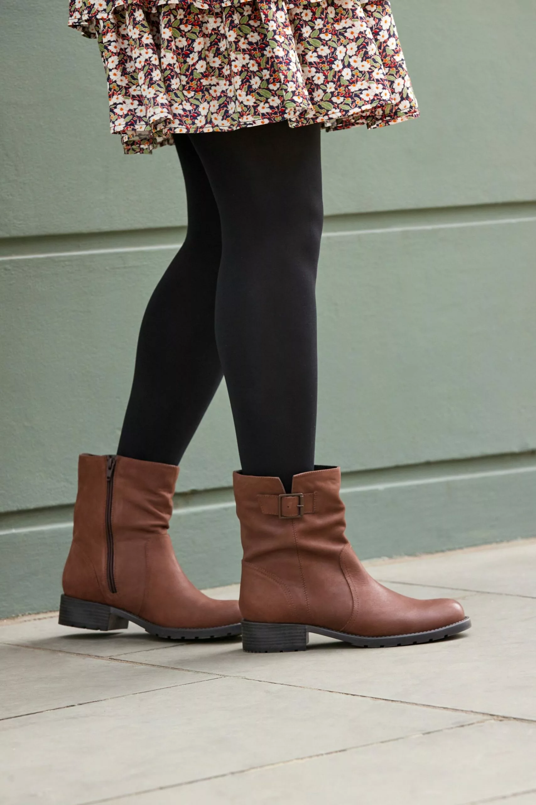 Next Forever Comfort® Legerer Lederstiefel 1 Next Forever Comfort® Legerer Lederstiefel