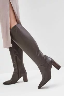 Signature Kniehohe Lederstiefel -Winterschuhe Verkaufs-Shop T89 611s3