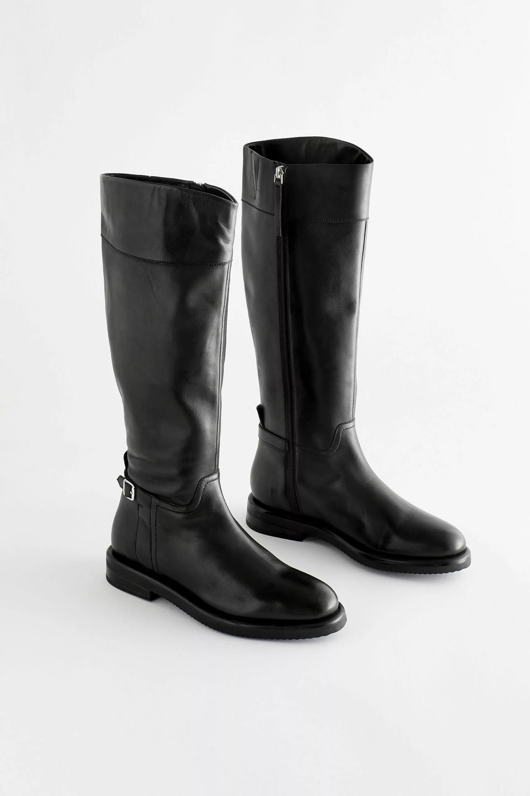 Next Forever Comfort® Kniehohe Lederstiefel Mit Flachem Absatz 6 Next Forever Comfort® Kniehohe Lederstiefel Mit Flachem Absatz – Bild 6